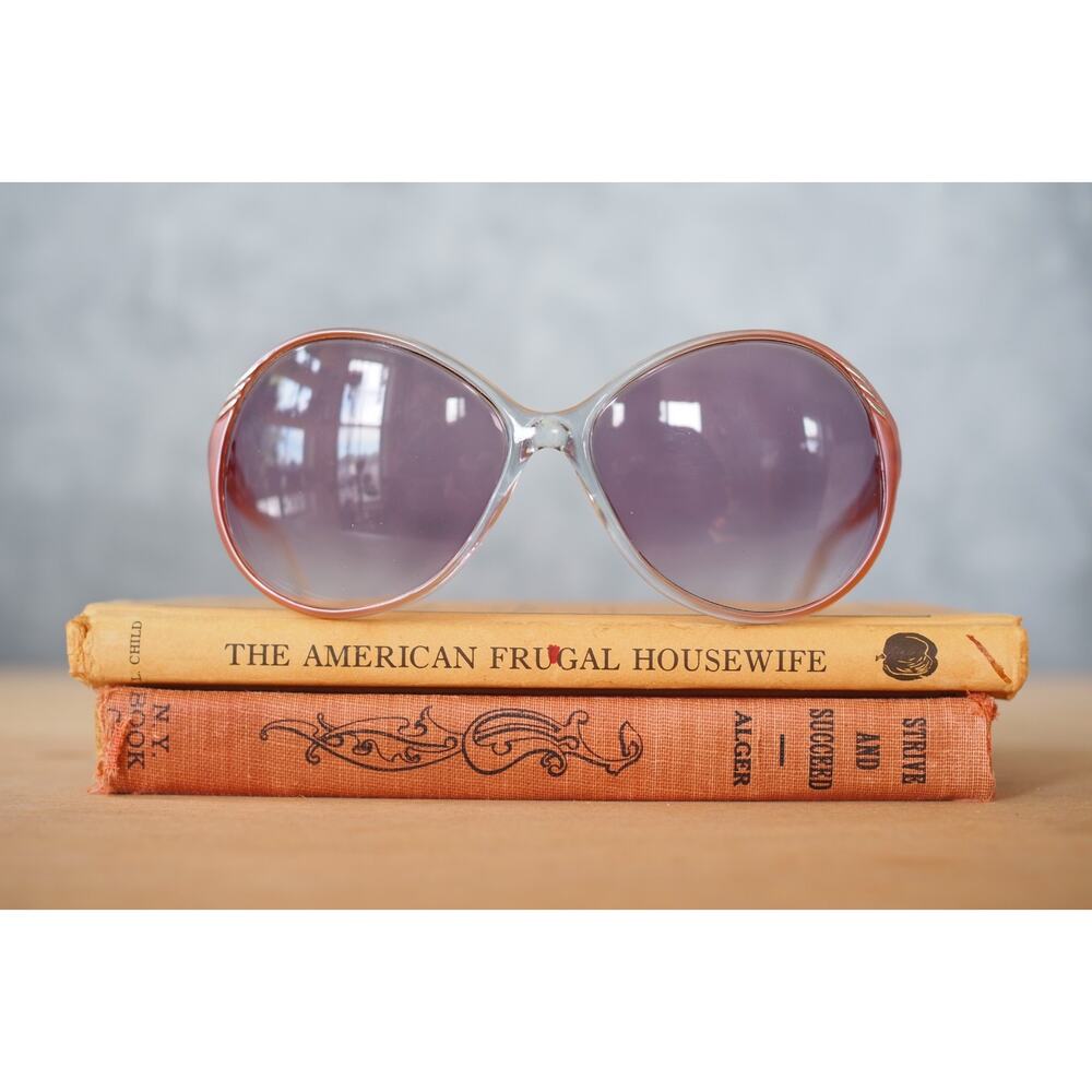 Vintage 1970s Foster Grant Sunglasses USA Made Glam Retro Grandma chic NOS - Picture 7 of 14